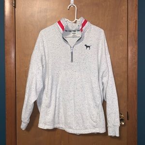 Pink quarter zip hoodie